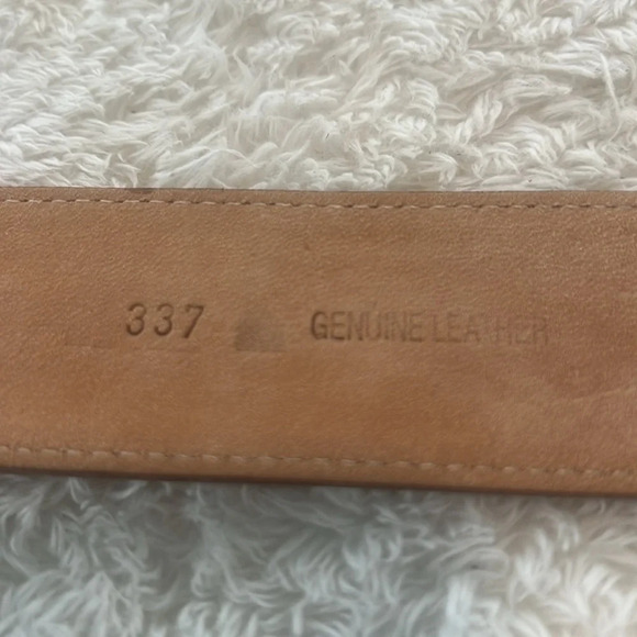 Vintage Women’s Brown Leather Belt Sz L Made USA Hankton 337 Colorful Starbursts - Picture 8 of 16